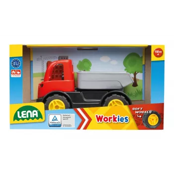 Volquete de juguete Lena 01260 – construcción robusta, diseño multicolor, vehículo de juguete infantil