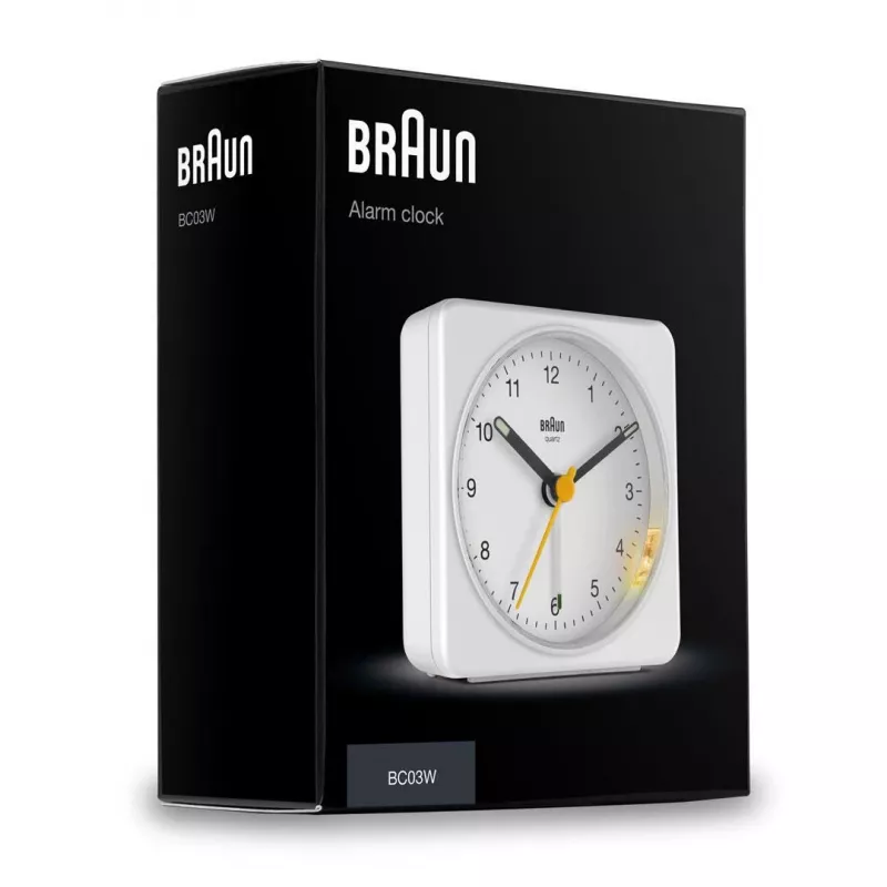 Despertador de cuarzo Braun BC03W blanco