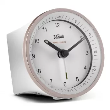 Despertador de cuarzo Braun BC07 rosa, blanco