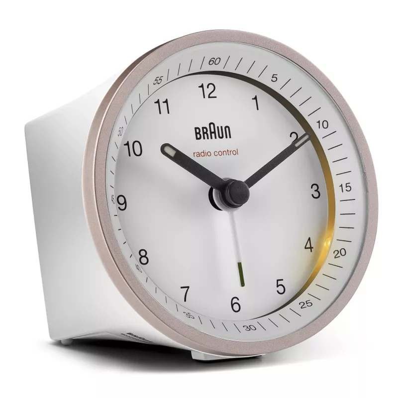 Despertador de cuarzo Braun BC07 rosa, blanco