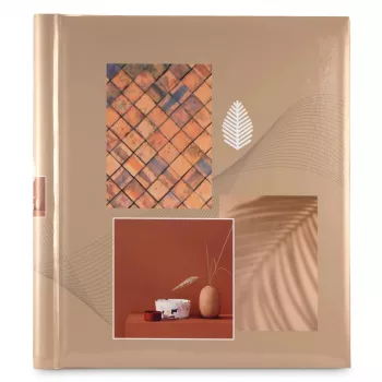 Hama Singo II álbum de fotos autoadhesivo, 28x31 cm, 20 páginas blancas, terracota (00007638)
