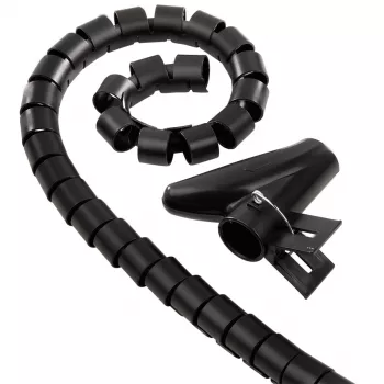 Funda organizadora de cables Hama Easy Cover, 2,5 m, 20 mm, negro