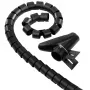 Funda organizadora de cables Hama Easy Cover, 2,5 m, 20 mm, negro