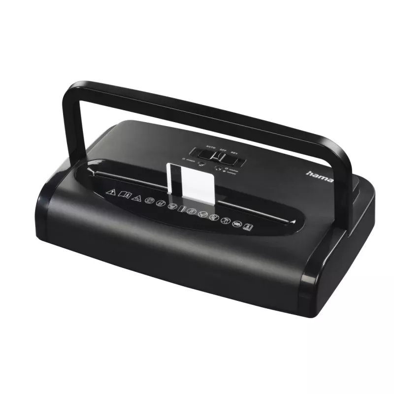 Destructora de papel Hama Premium M8 corte en partículas 68 dB 22 cm negra