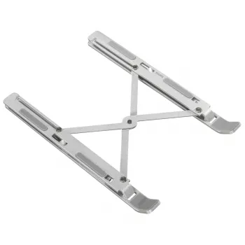 Soporte para portátil Hama de aluminio plata 39,1 cm (15,4 pulgadas)