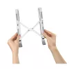 Soporte para portátil Hama de aluminio plata 39,1 cm (15,4 pulgadas)