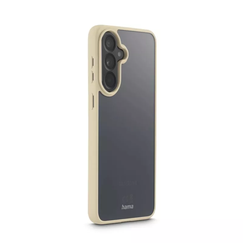 Funda para móvil HAMA Frame Protect para Samsung Galaxy A57 5G – tipo funda, compatible con pantalla de 17 cm (6,7 pulgadas), beige transparente