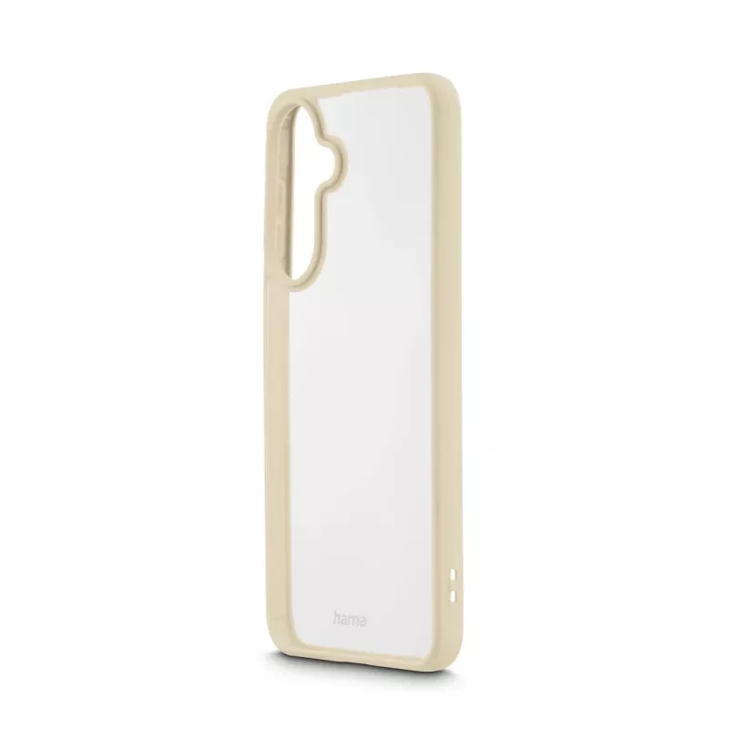 Funda para móvil HAMA Frame Protect para Samsung Galaxy A57 5G – tipo funda, compatible con pantalla de 17 cm (6,7 pulgadas), beige transparente