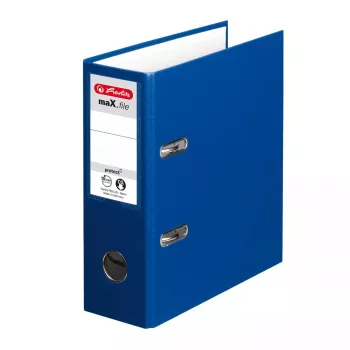 Archivador de PP herlitz 10842326, A5 vertical, 75 mm lomo, azul