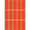 Etiquetas multiuso HERMA 2412 20x50 mm rojo papel mate escritura a mano