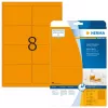 Etiquetas autoadhesivas para impresora HERMA etiquetas neón A4 99,1x67,7 mm