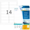 Etiquetas de dirección reutilizables HERMA 99,1x38,1 mm blanco 350 uds.