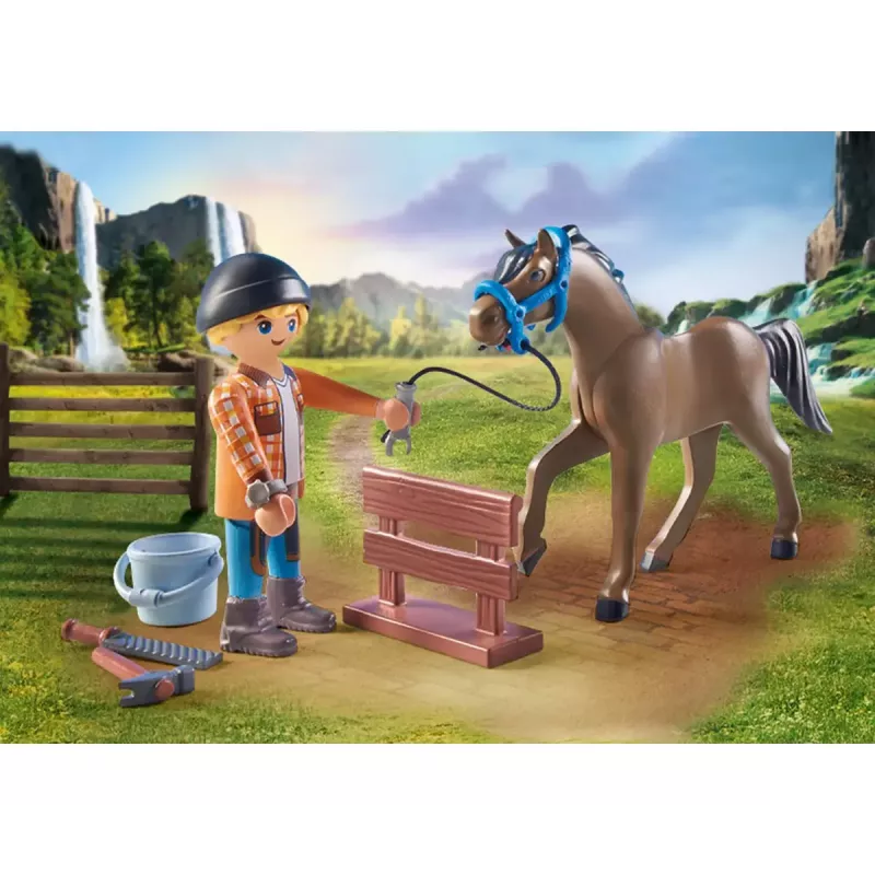 Set de juego granja Playmobil 71357 multicolor para edad 5-12