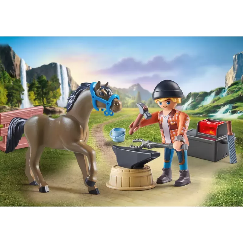 Set de juego granja Playmobil 71357 multicolor para edad 5-12