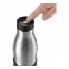 EMSA Bludrop Sleeve N3110500 botella de bebida fitness, deporte 500 ml acero inoxidable negro, acero inoxidable