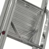 Escalera de peldaños de aluminio Krause Corda 5 peldaños, altura máxima 300 cm, capacidad de carga 150 kg, 4,1 kg