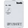 Set de brocas KWB 421856 19 piezas brocas helicoidales 1,0 - 10 mm