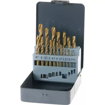 Set de brocas KWB 421856 19 piezas brocas helicoidales 1,0 - 10 mm