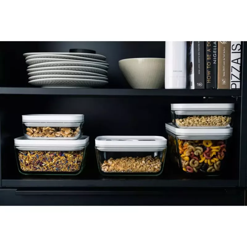 Fiambrera ZWILLING FRESH & SAVE rectangular 0,9 L, recipiente de cristal con tapa de plástico hermética, apta para horno/microondas/frigorífico