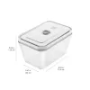 Fiambrera ZWILLING FRESH & SAVE rectangular cristal 1,6 L, tapa de plástico con cierre, apta para horno/microondas