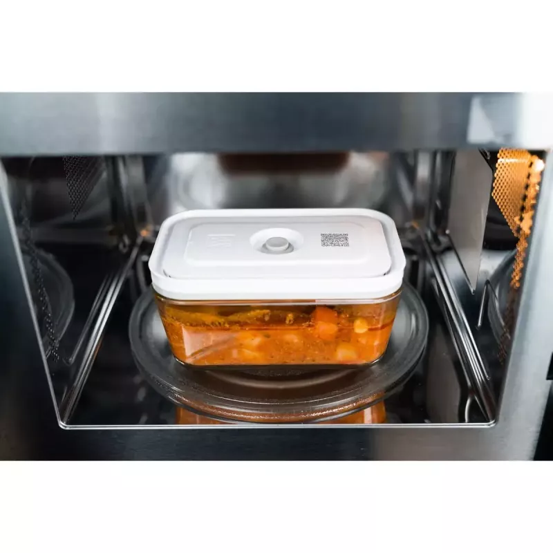 Fiambrera ZWILLING FRESH & SAVE rectangular cristal 1,6 L, tapa de plástico con cierre, apta para horno/microondas