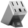 Set de cuchillos y bloque de cubertería ZWILLING Gourmet 7 pzas. — hojas de acero, mangos de plástico, 2,51 kg