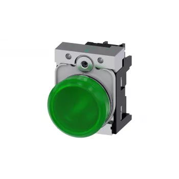 Siemens 3SU1152-6AA40-1AA0 piloto de alarma 24 V verde