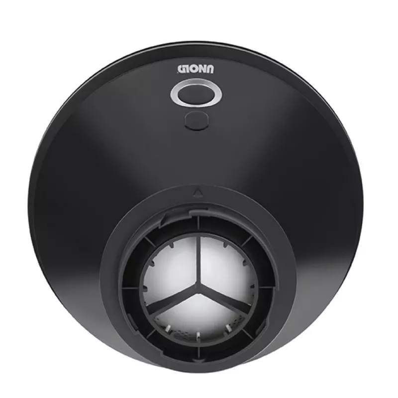 Unold ventilador de torre negro Tower, ventilador de torre doméstico, negro, suelo, plástico, 90°, táctil
