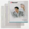 Rexel Carpeta de documentos con tapa abatible, 210 x 297 mm (A4), Transparente, 0,13 mm, 233 mm, 301 mm, 2 mm