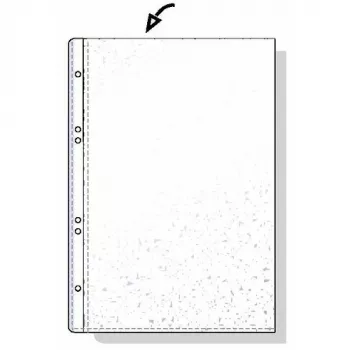 Rexel Funda de PP A6 80 micras ABIERTA POR ARRIBA GOFRADA, A6, Transparente, 125 mm, 20 mm, 150 mm, 109 g