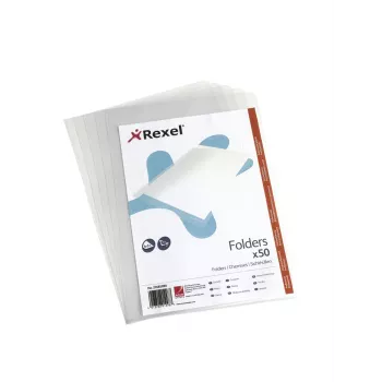 Rexel Crystal L Funda A4 transparente (50), 210 x 297 mm (A4), Transparente, Polipropileno (PP), 221 mm, 312 mm, 15 mm