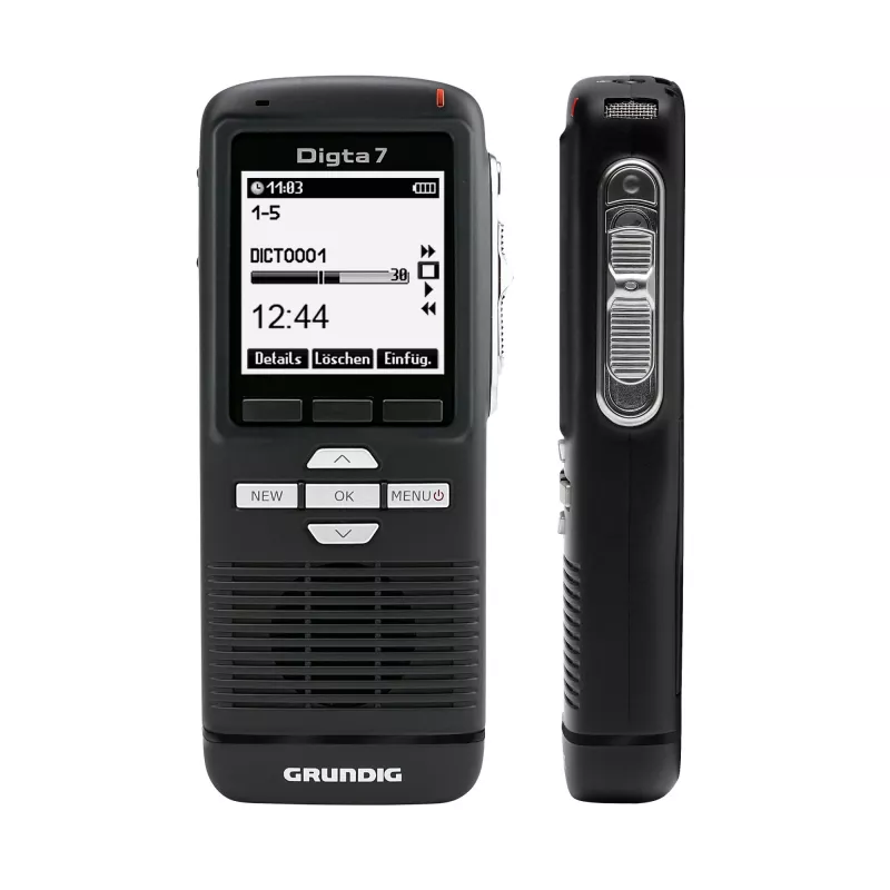 Grundig Digta 7 Kit autónomo Memoria interna y tarjeta de memoria flash Negro
