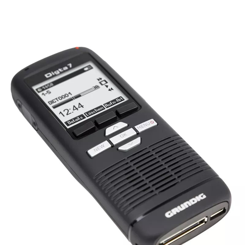 Grundig Digta 7 Kit autónomo Memoria interna y tarjeta de memoria flash Negro