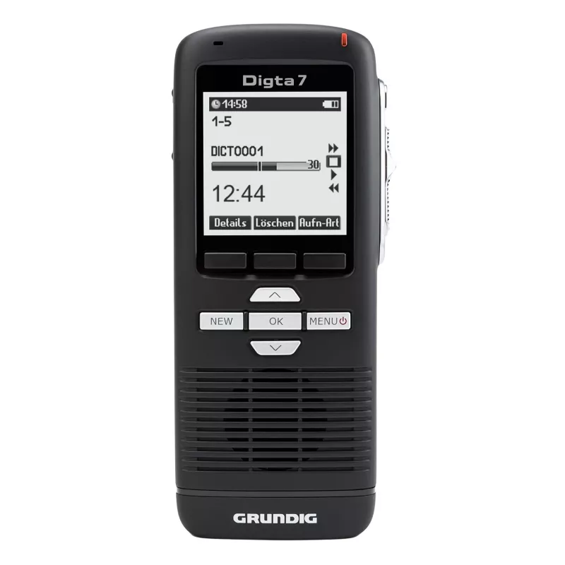 Grundig Digta 7 Kit autónomo Memoria interna y tarjeta de memoria flash Negro