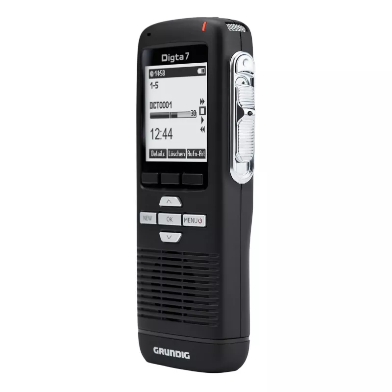 Grundig Digta 7 Kit autónomo Memoria interna y tarjeta de memoria flash Negro