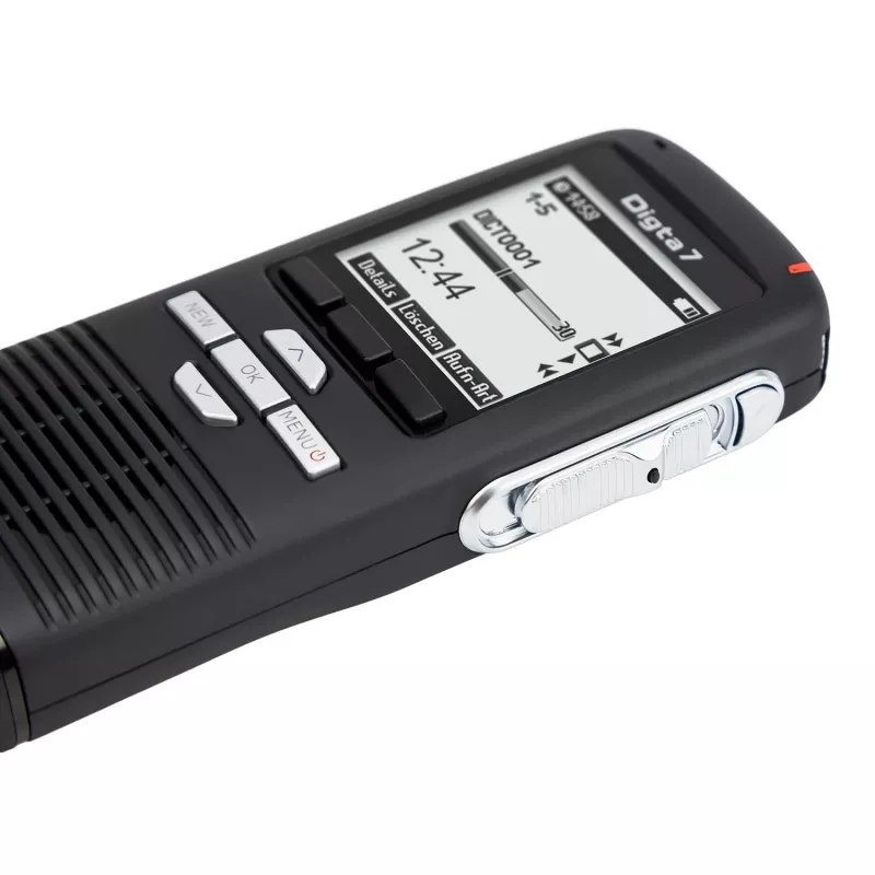 Grundig Digta 7 Kit autónomo Memoria interna y tarjeta de memoria flash Negro