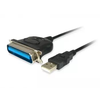 Equip Cable adaptador de USB-A a paralelo (Centronics 36), 1,5 m, negro