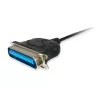 Equip Cable adaptador de USB-A a paralelo (Centronics 36), 1,5 m, negro