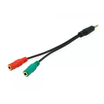 Equip 147943 cable de audio 1,5 m 2 x 3,5 mm 3,5 mm negro