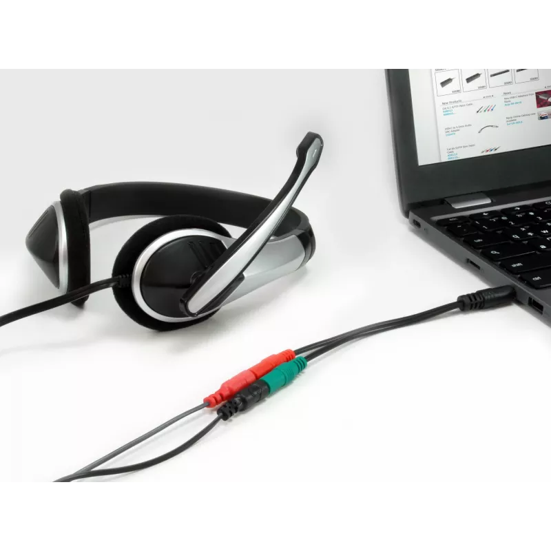 Equip 147943 cable de audio 1,5 m 2 x 3,5 mm 3,5 mm negro