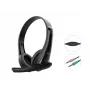 Auriculares con cable CONCEPTRONIC POLONA06B3T, estéreo 3,5 mm, micrófono con cancelación de ruido, supraaurales, 20–20000 Hz, cable de 1,8 m, negro