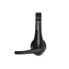 Auriculares con cable CONCEPTRONIC POLONA06B3T, estéreo 3,5 mm, micrófono con cancelación de ruido, supraaurales, 20–20000 Hz, cable de 1,8 m, negro