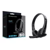 Auriculares con cable CONCEPTRONIC POLONA06B3T, estéreo 3,5 mm, micrófono con cancelación de ruido, supraaurales, 20–20000 Hz, cable de 1,8 m, negro