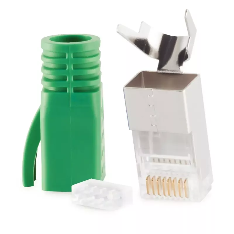 Conector de cable RJ-45 ShiverPeaks 72067-G verde