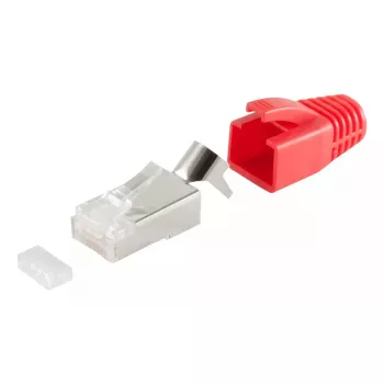 Conector de cable RJ-45 ShiverPeaks 72067-R rojo