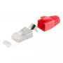 Conector de cable RJ-45 ShiverPeaks 72067-R rojo