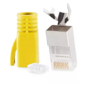 Conector macho RJ-45 ShiverPeaks 72067-Y amarillo