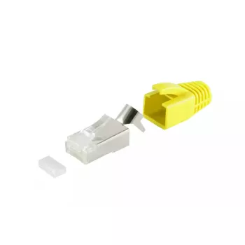 Conector macho RJ-45 ShiverPeaks 72067-Y amarillo