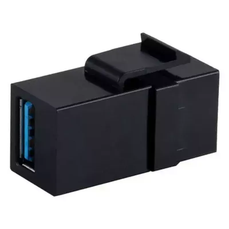 Módulo Keystone ShiverPeaks S/CONN 08-10041 plano negro USB A