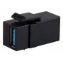 Módulo Keystone ShiverPeaks S/CONN 08-10041 plano negro USB A